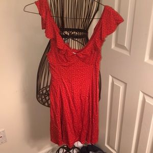 Adorable Ruffled sleeveless v-neck dress